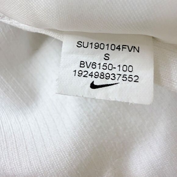 Nike Dri-FIT Women's S White Ribbed Racerback Tank Athletic Workout - Picture 6 of 8